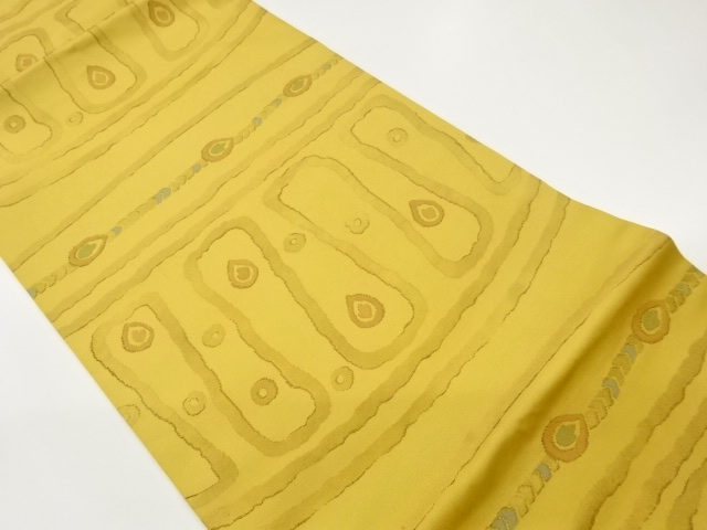 抽象模様織出し名古屋帯